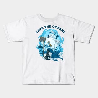 MERMAID SAVE THE OCEANS Kids T-Shirt